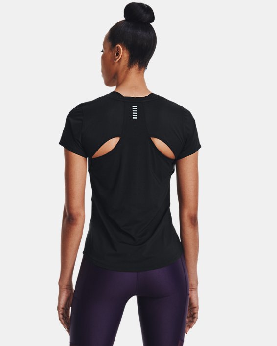 T-shirt UA Iso-Chill 200 Laser pour femmes, Black, pdpMainDesktop image number 1